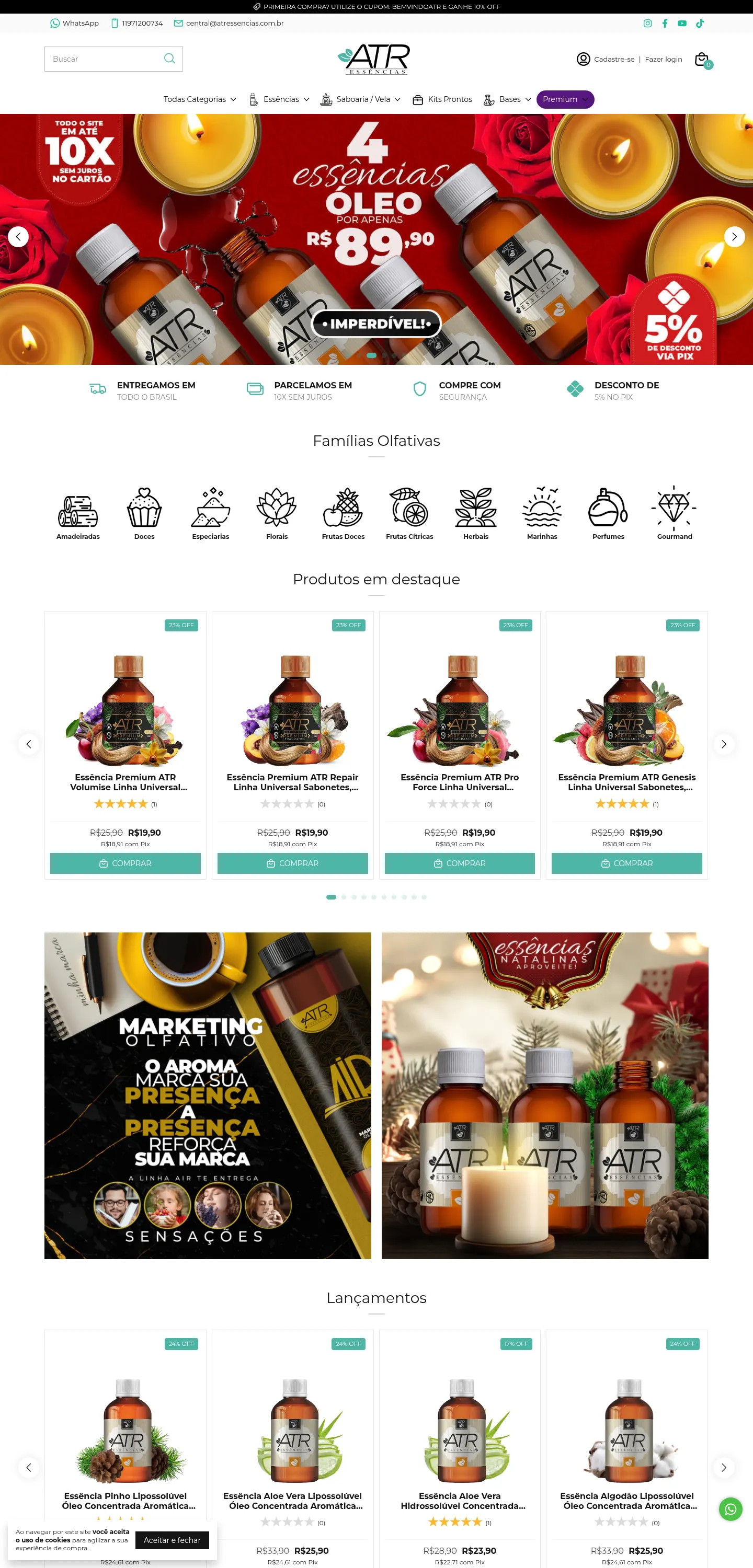 Template Essential — Homepage (desktop)