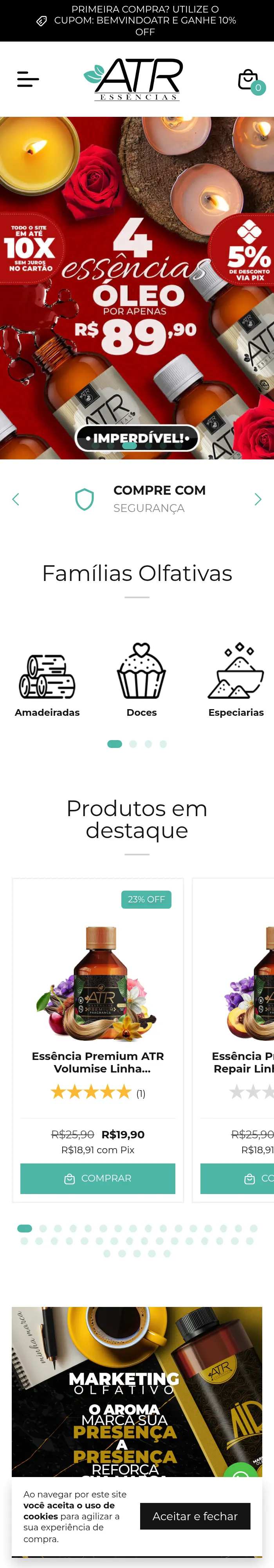 Template Essential — Homepage (mobile)